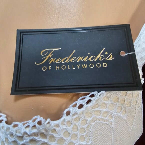 Frederick's of Hollywood Saffron Lace Push Up Bra - 34C - NWT - Picture 4 of 14